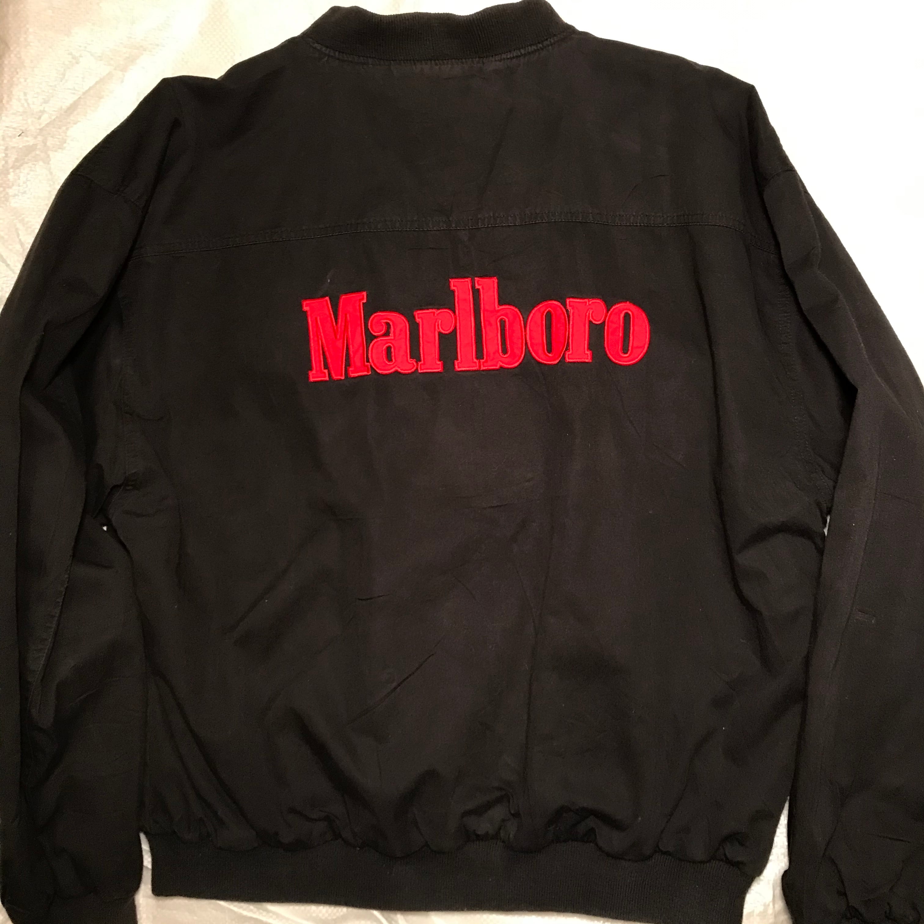 Marlboro マルボロ リバーシブルジャケット ブラック レッド L - www