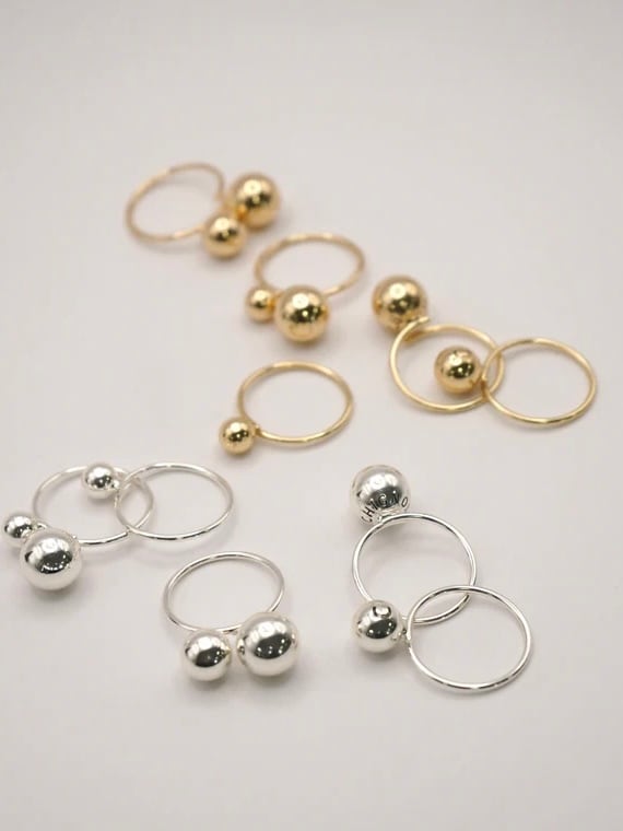 バブルフリーリング|シルバー・ゴールド|CHIGNON