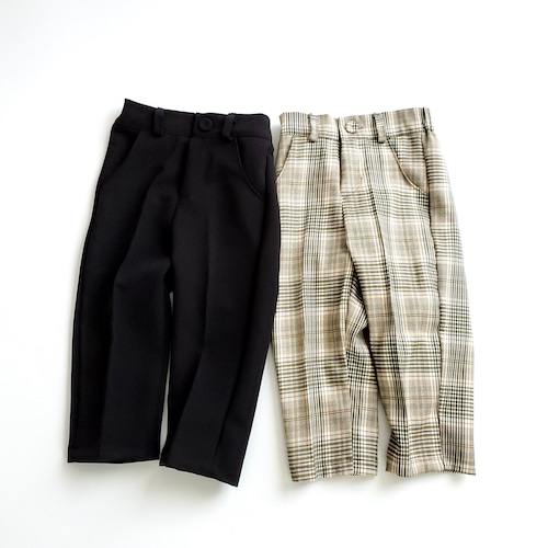 【即納】flat slacks pants〔フラットスラックスパンツ〕　mamami