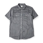 リネン混 THE NORTH FACE ノースフェイス ポケット 半袖 シャツ M/グレー系 メンズ