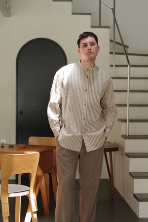 KOMETSUNAGI Stripe L/S Shirt