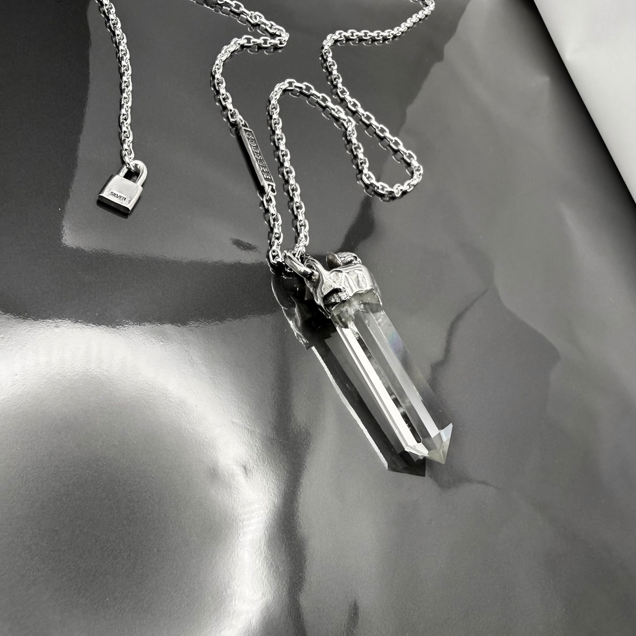One off CHAIN NECKLACE [QUARTZ] with EAGLE / 限定商品 クオーツ チェーンネックレス・イーグル