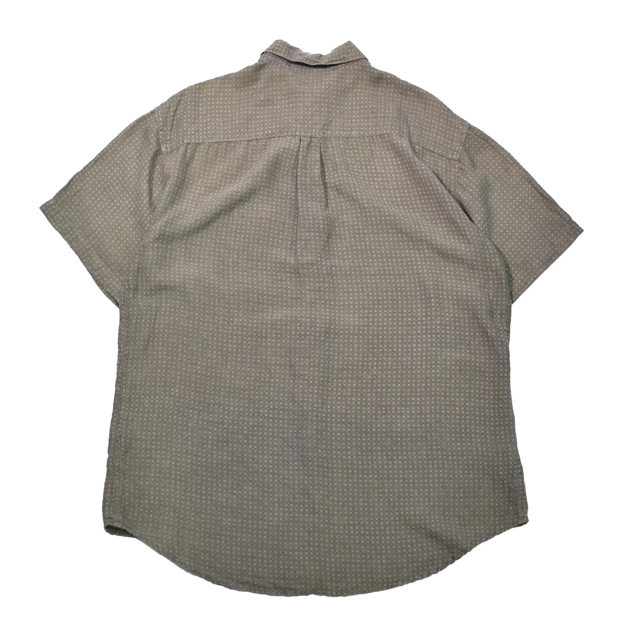 M] 90's Perry Ellis Silk S/S Shirt | mongos