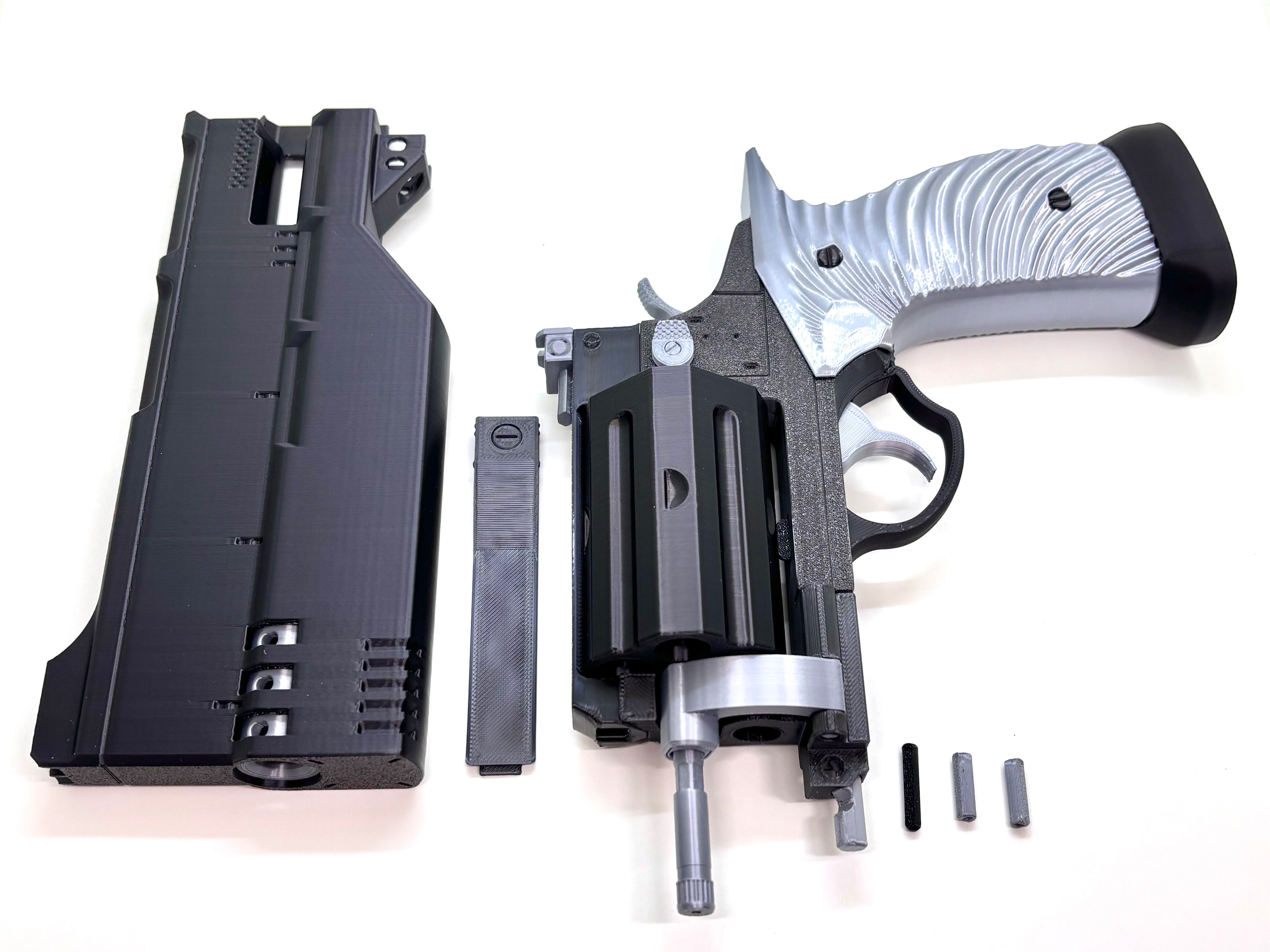 RE9 リボルバー 全強化 可動モデル(発射能力なし） 可動モデル）RE9 リボルバー 強化版(金属なし、発射機能なし） | 3D