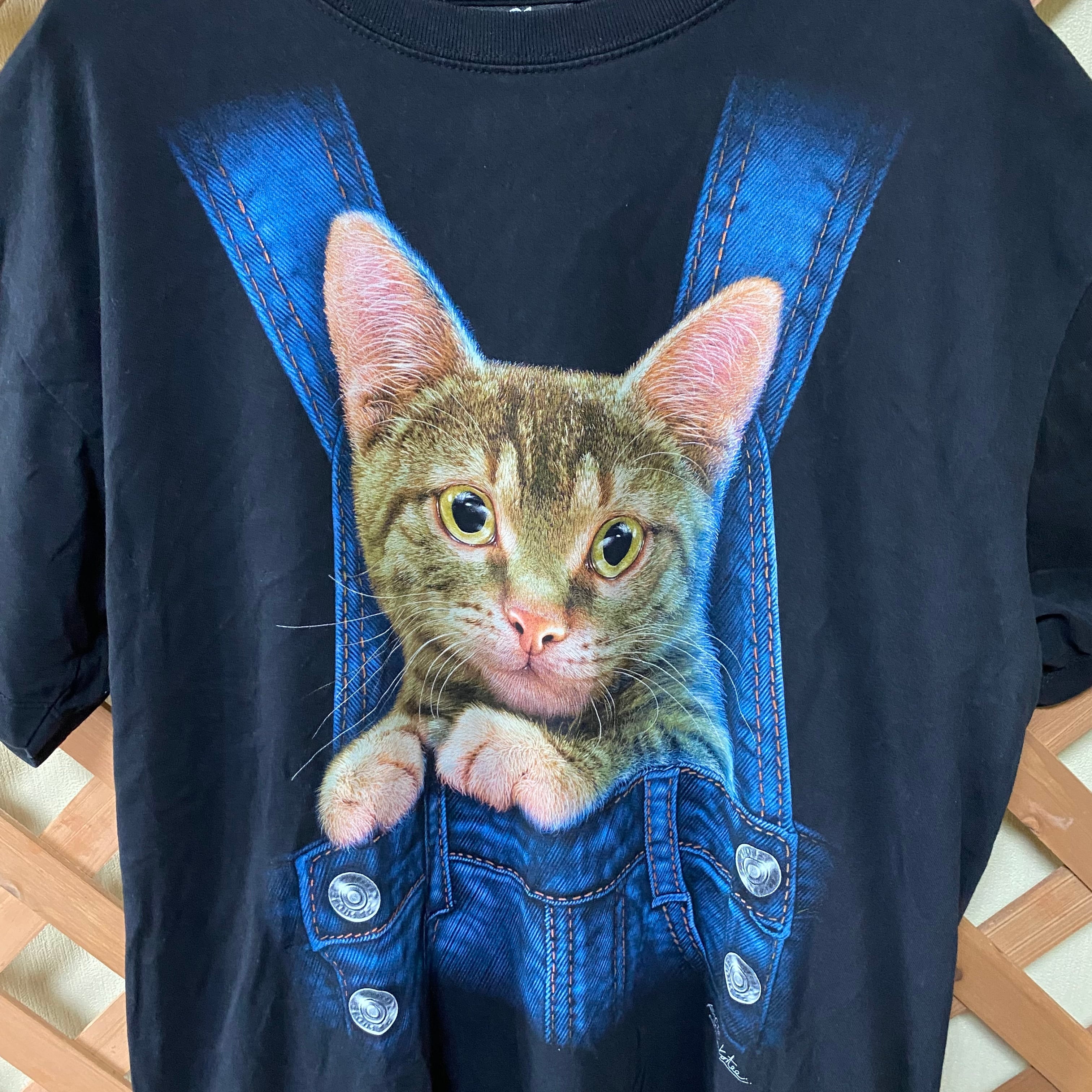 ROCK CHANG ロックチャン tシャツ 猫 キャット 両面プリント | LUCKY