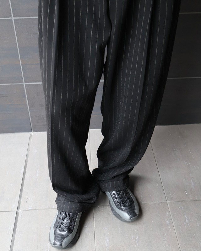 wide stripe double slacks
