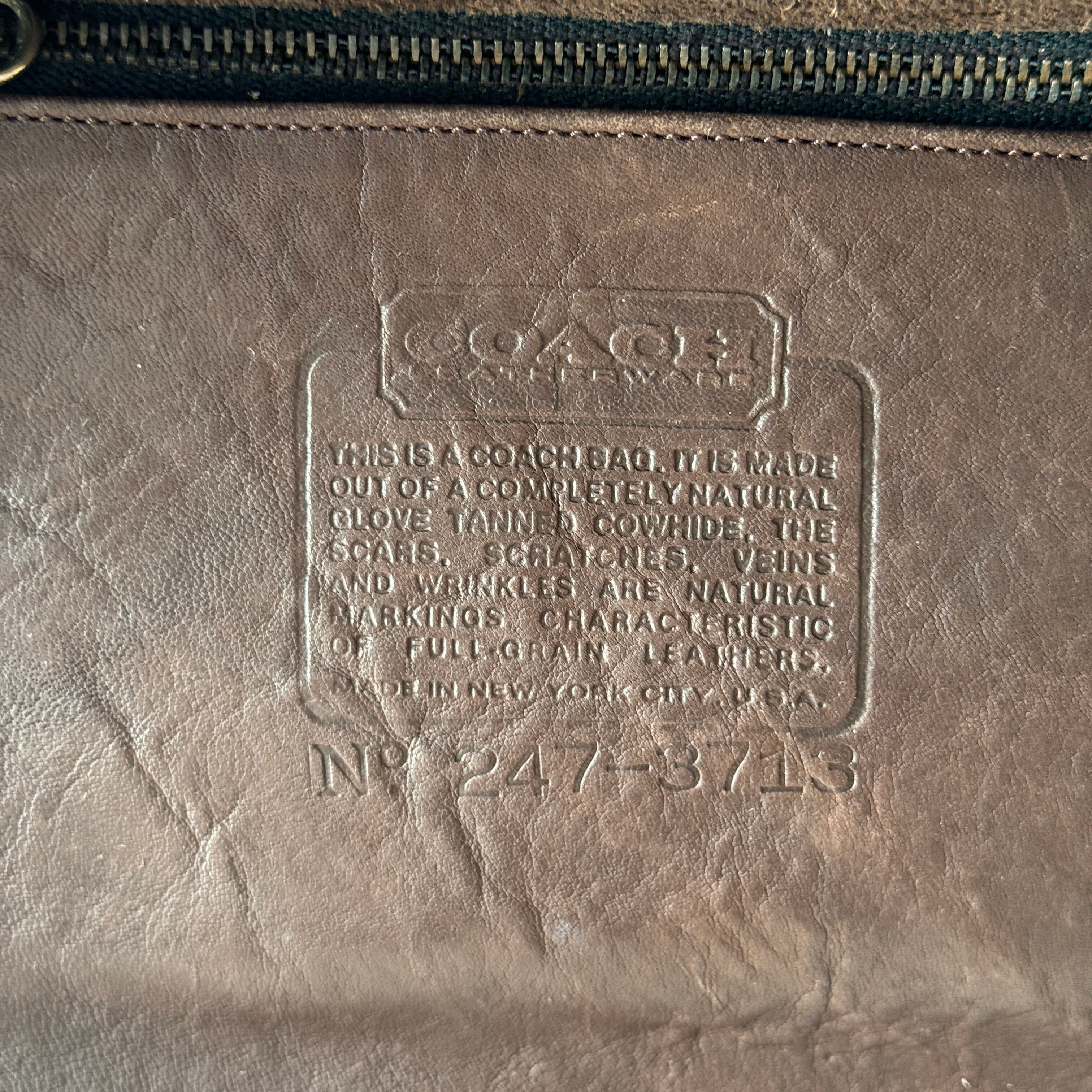 Vintage Coach 9796 Spactator Bag NYC | ONE VINTAGE Vintage Coach 9796 Spactator Bag NYC | ONE VINTAGE