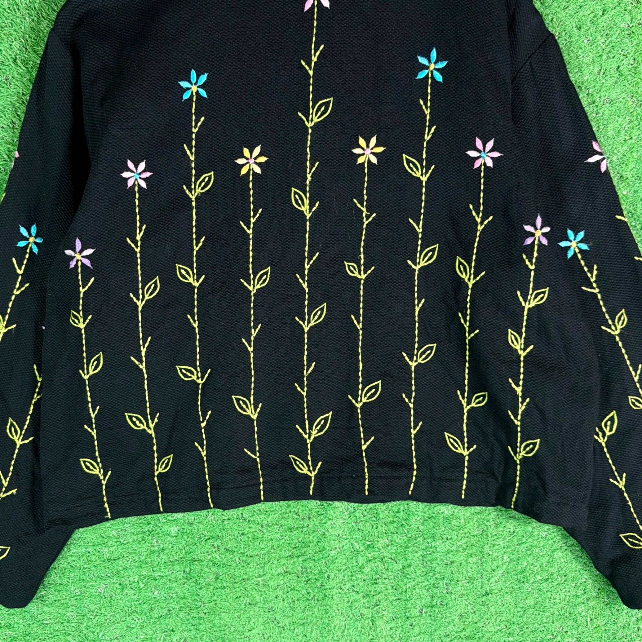 Lady's】 90s 花柄 刺繍 ジャケット / 90年代 古着 レディース N1855