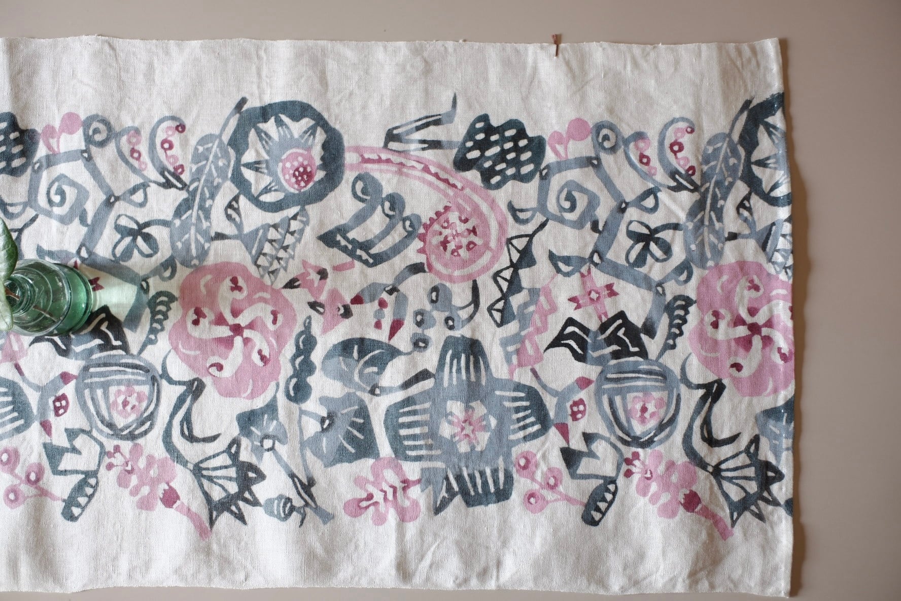 中嶋美香子 型染め布【 花々 】