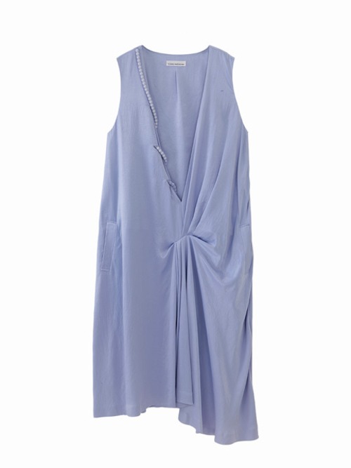 Peal drape dress  / blue purple / S15DR05