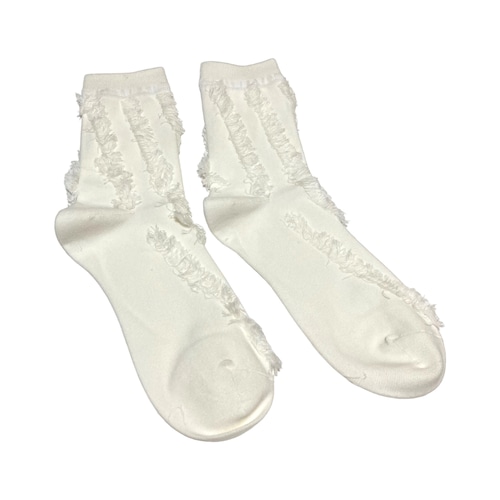 【solmu select】 fusafusa socks（white）