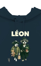 男女兼用 フーディープルオーバーLEONoriginal ネイビー S〜XXL