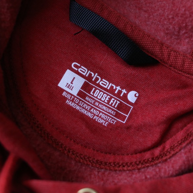 "carhartt" sleeve printed good coloring over silhouette sweat parka