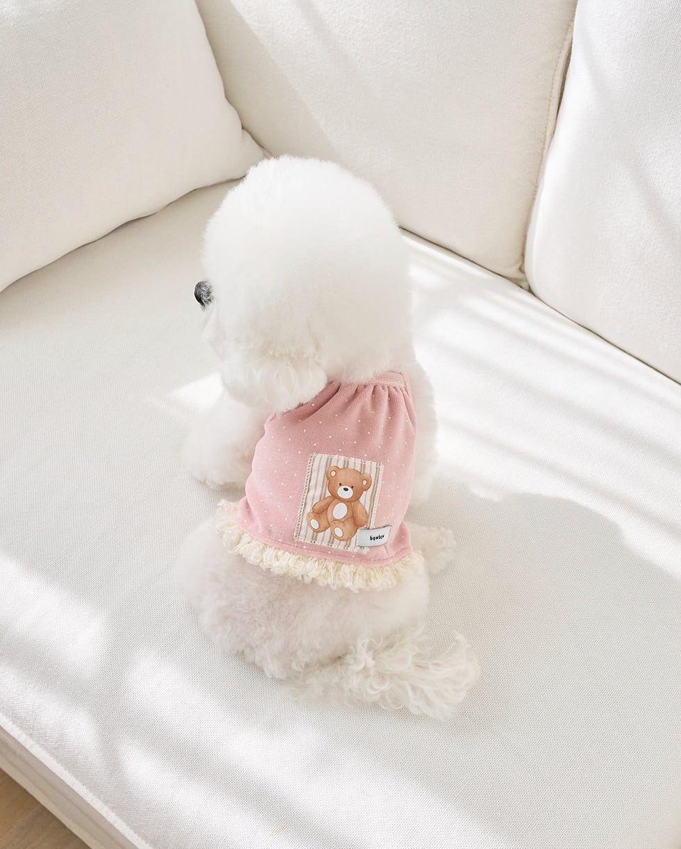 期間限定予約【bowbow】Peach Teddy Top