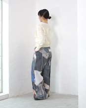 kotoha yokozawa - Graphic Yoryu Pants :Mono Coil|グラフィック楊柳/風景プリント/size 4