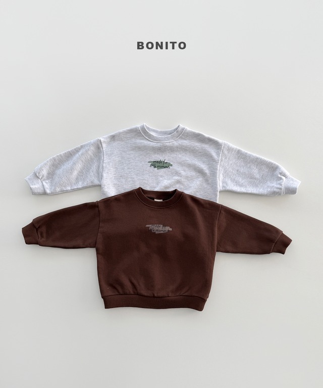 moment sweatshirt【BONITO】※9月中旬発送予定