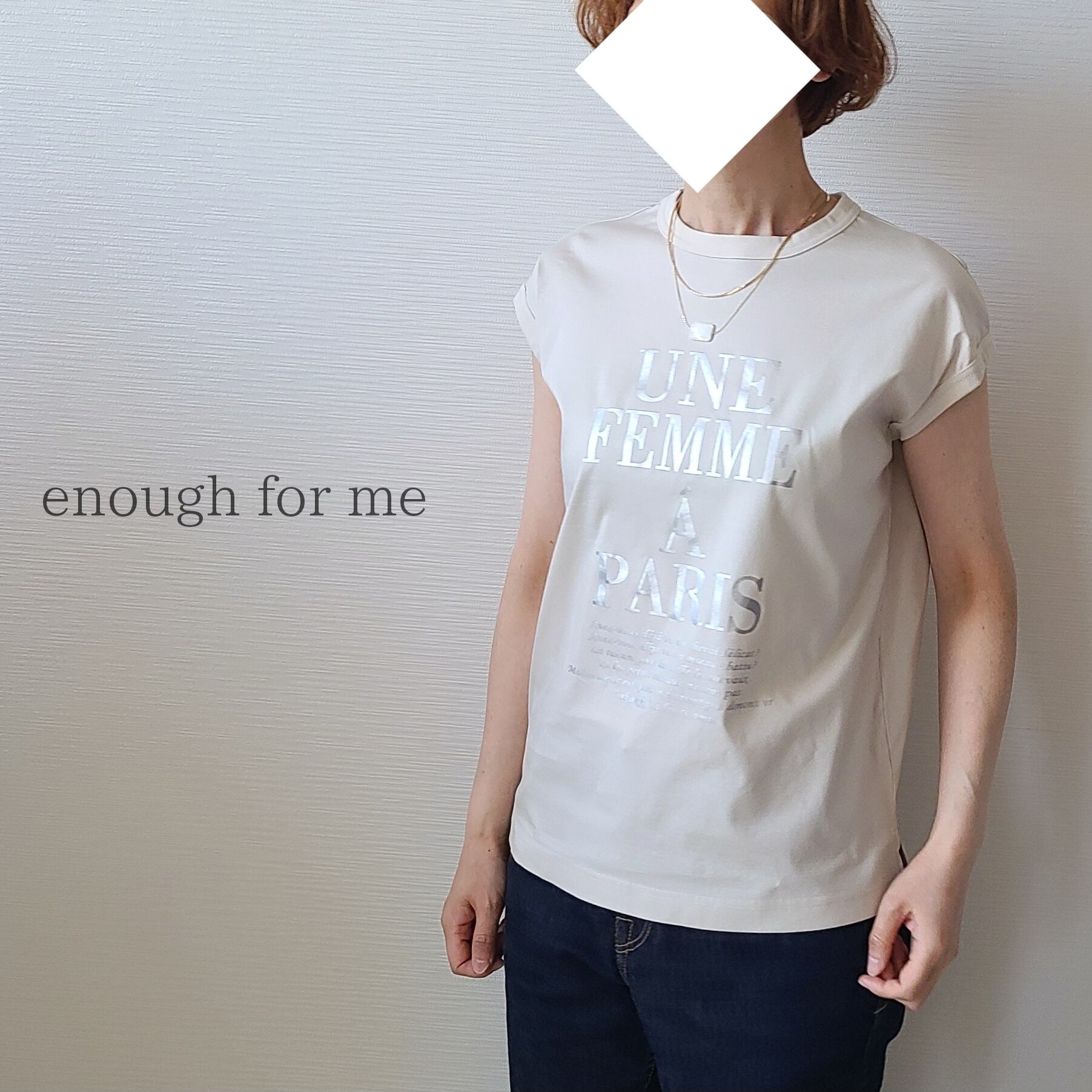 【enough for me】ロゴTシャツ(24113)