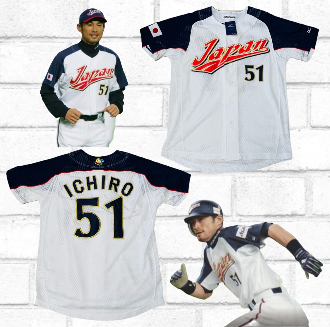 新品未使用タグ付】WBC 侍ジャパン イチロー ユニフォーム MIZUNO | Pay ID