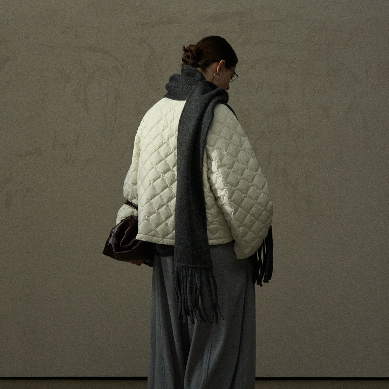 Quilted Short Padding Jacket T3917