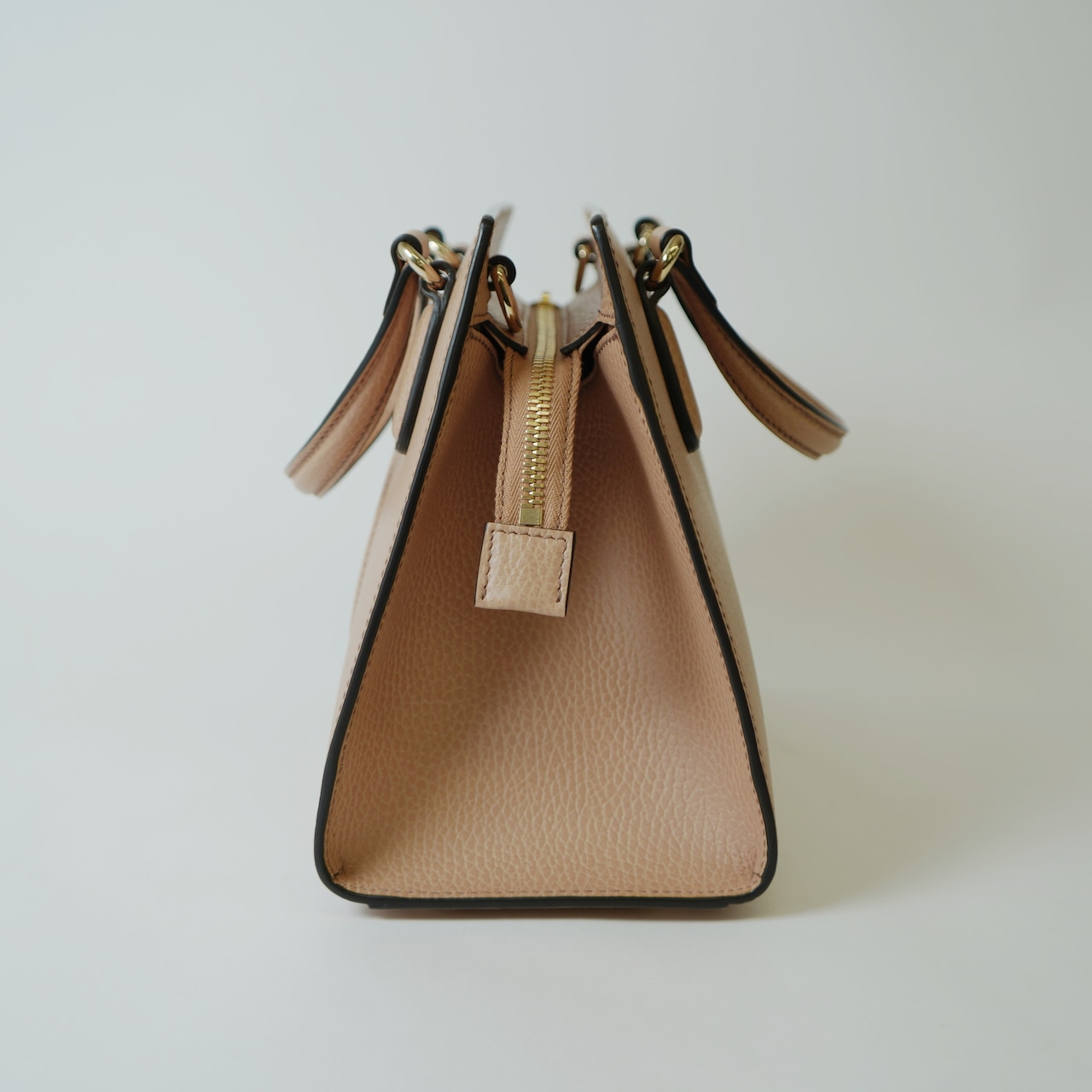 Gucci グッチ ソーホー レザー ２way ハンドバッグ ベージュ 607722 G刻印あり