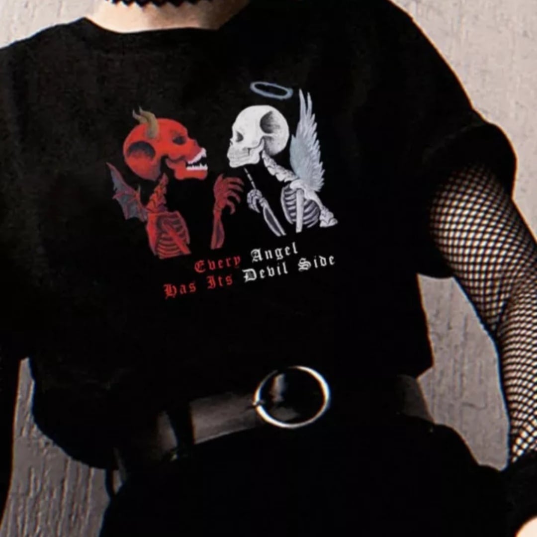 SKULL ANGEL & DEVIL T / GOTHIC ARMS