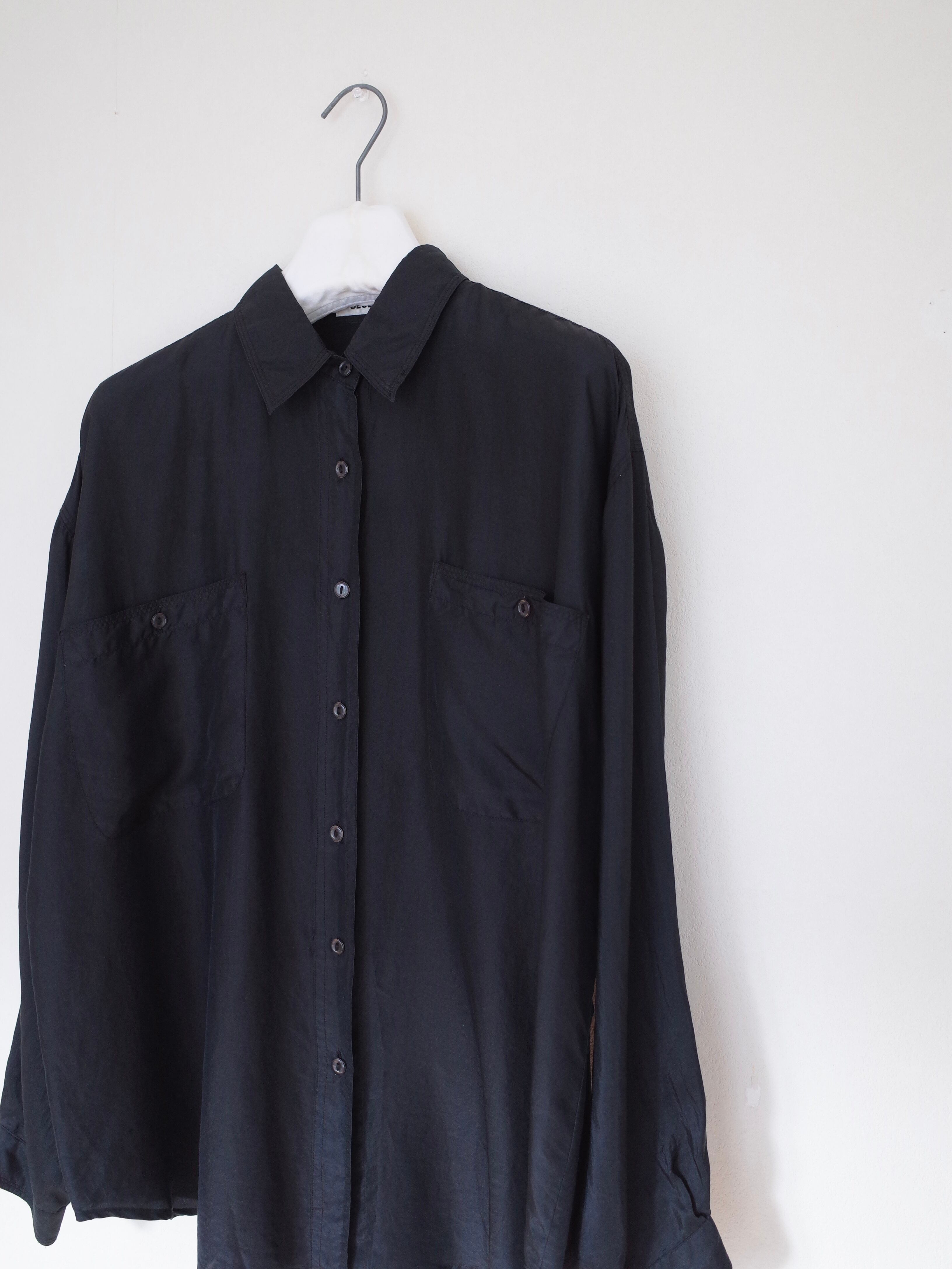 Silk L/S shirt "black"