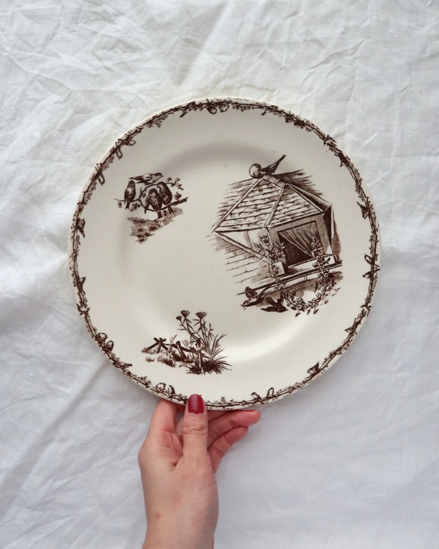 HB & Cie Choisy le Roi ショワジールロワ 小鳥のディナープレート/B