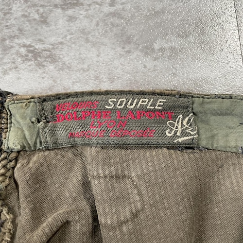 30-40s Adolphe Lafont コーデュロイ ブラウン W32 詳細写真2