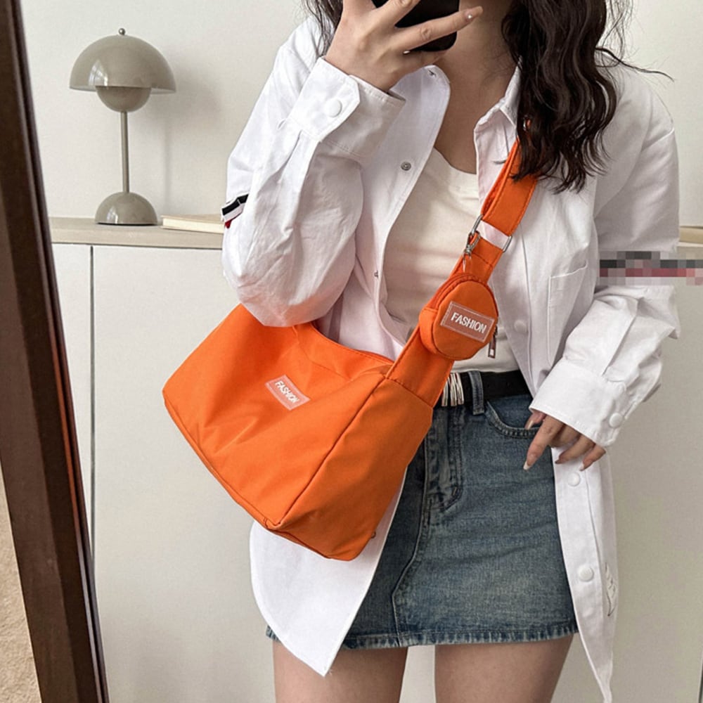 小銭入れ付き ショルダー バッグ レディース 通勤 通学 韓国 軽量 おしゃれ 大人 かわいい カジュアル ナイロン ワンショルダー 大人可愛い 大人女子