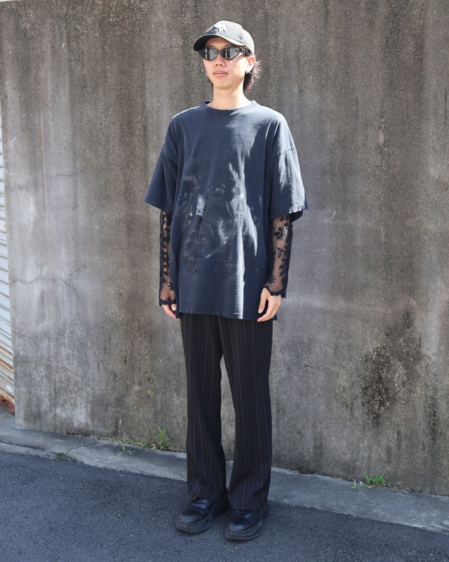 no-tuck straight pinstripe slacks