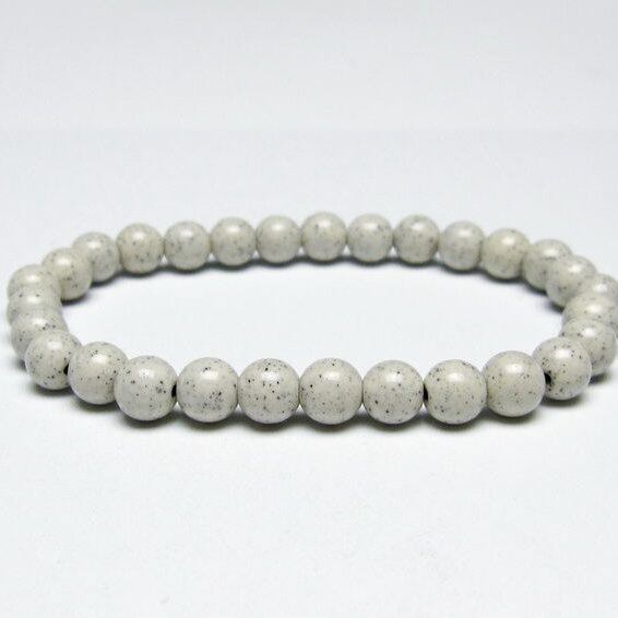 北投石 ブレスレット 6mm 一点物 メール便可 111-50328