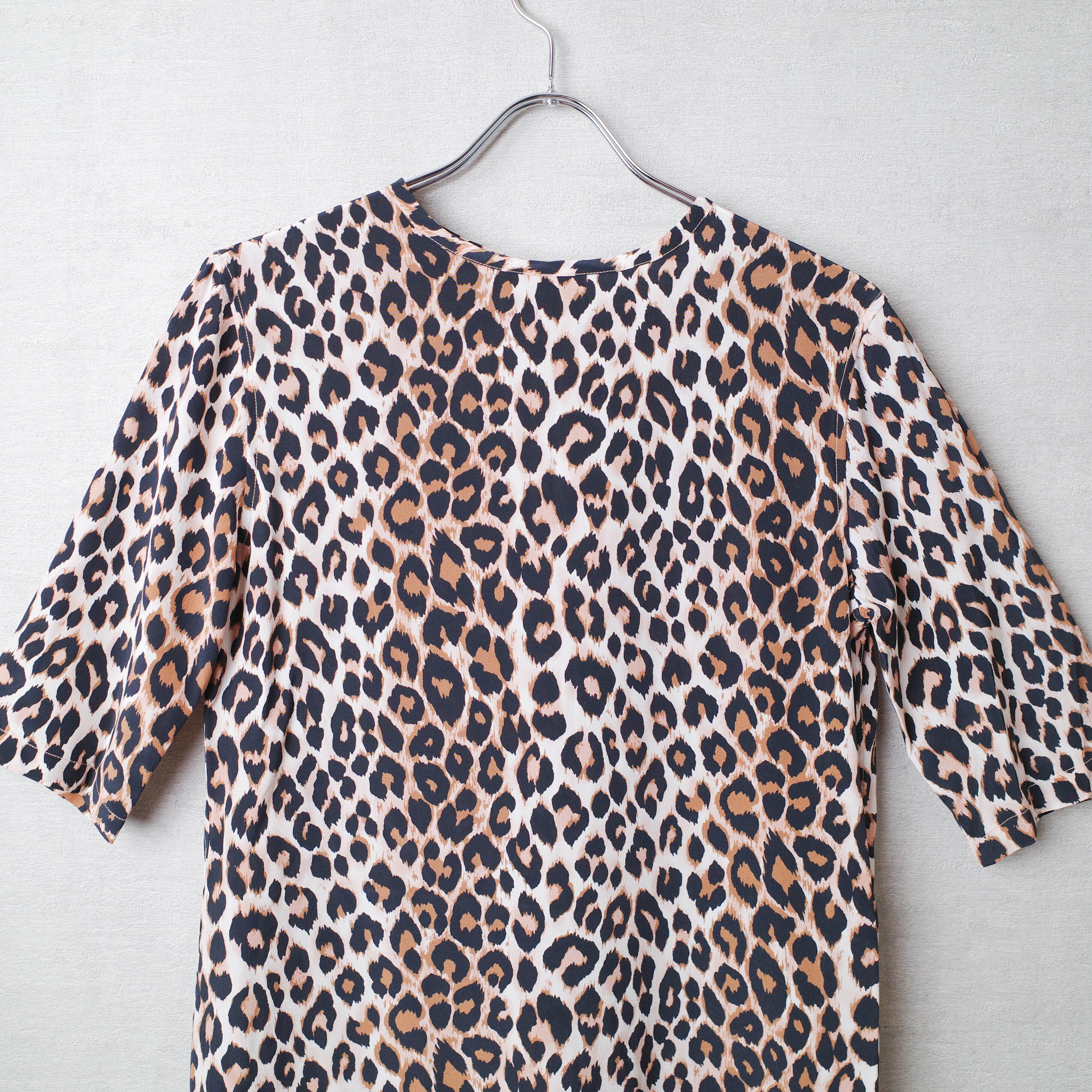 [NEW] LI HUA(ﾘｰﾌｧ)	LEOPARD SILK S/S PULLOVER E0E-7720-A