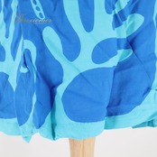 フラダンス 衣装 ワンピース ドレス ハレクアイレア ブルー系 Halekuai Lea 日本製 チューブトップ ワントーン ティアレ柄 かわいい 華やか 鮮やか 明るい 水色 青 ハワイアン アロハ ハワイアンプリント フラ ダンス レッスン 練習 軽やか