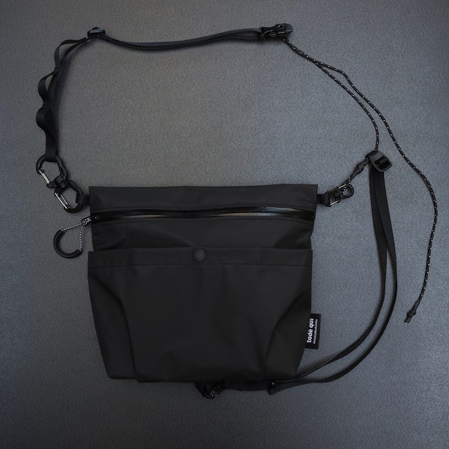 sacoche × SACOCHE / micro ripstop nylon 3layer black × cordura ripstop black sacoche × SACOCHE / micro ripstop nylon 3layer black × cordura ripstop black