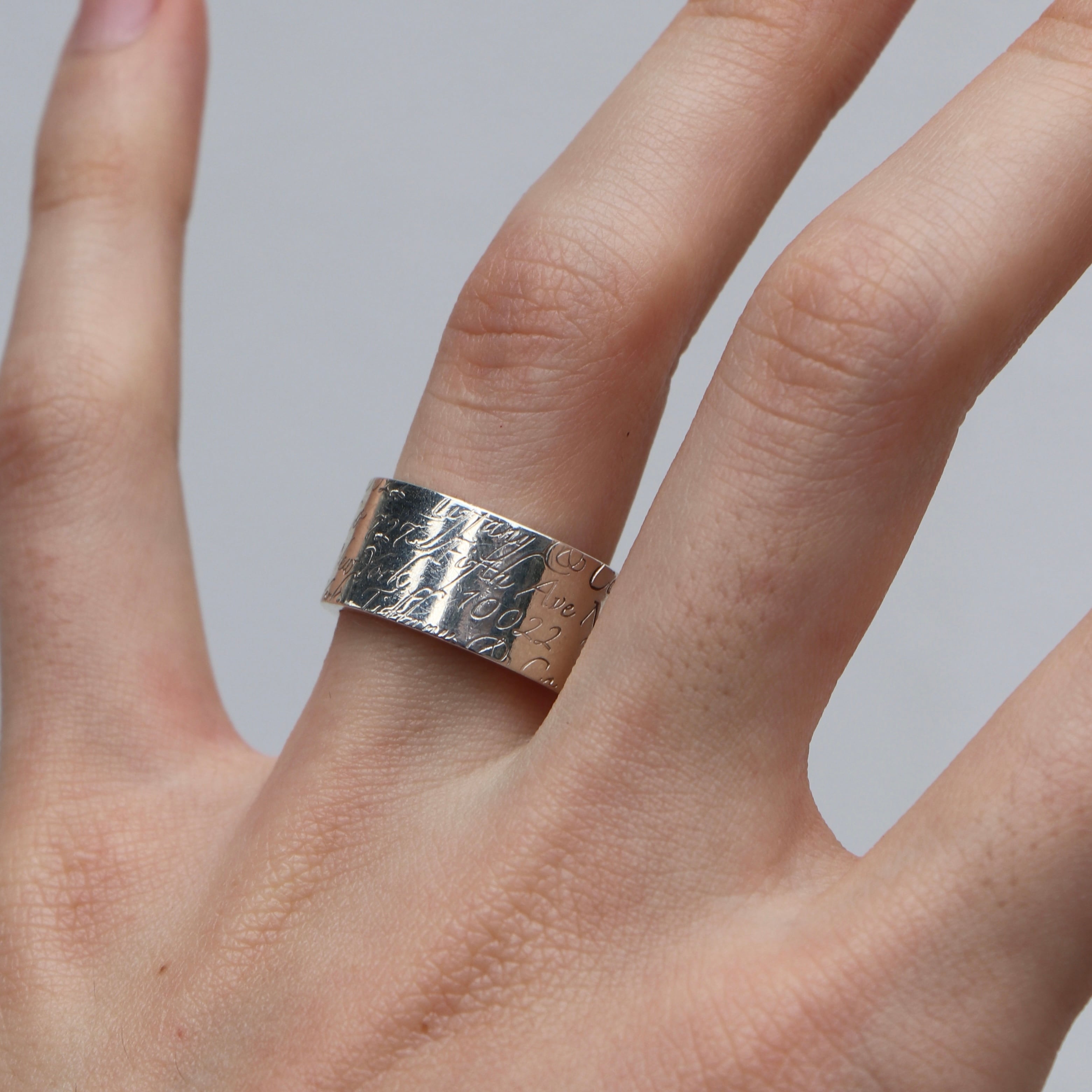 Tiffany&Co. ティファニー ノーツ ワイド リング シルバー925 約14号 