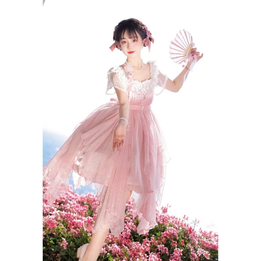 スイートロリータ ドレス アシンメトリー 薔薇 ガーリー 甘め｜SEASONZ