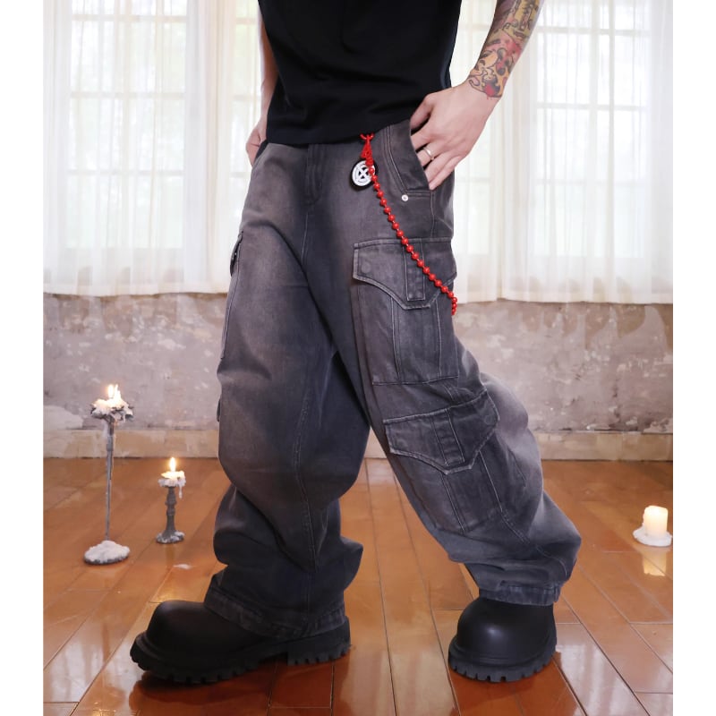 GROUPMAREK [GMK] washed denim pants｜パンツ