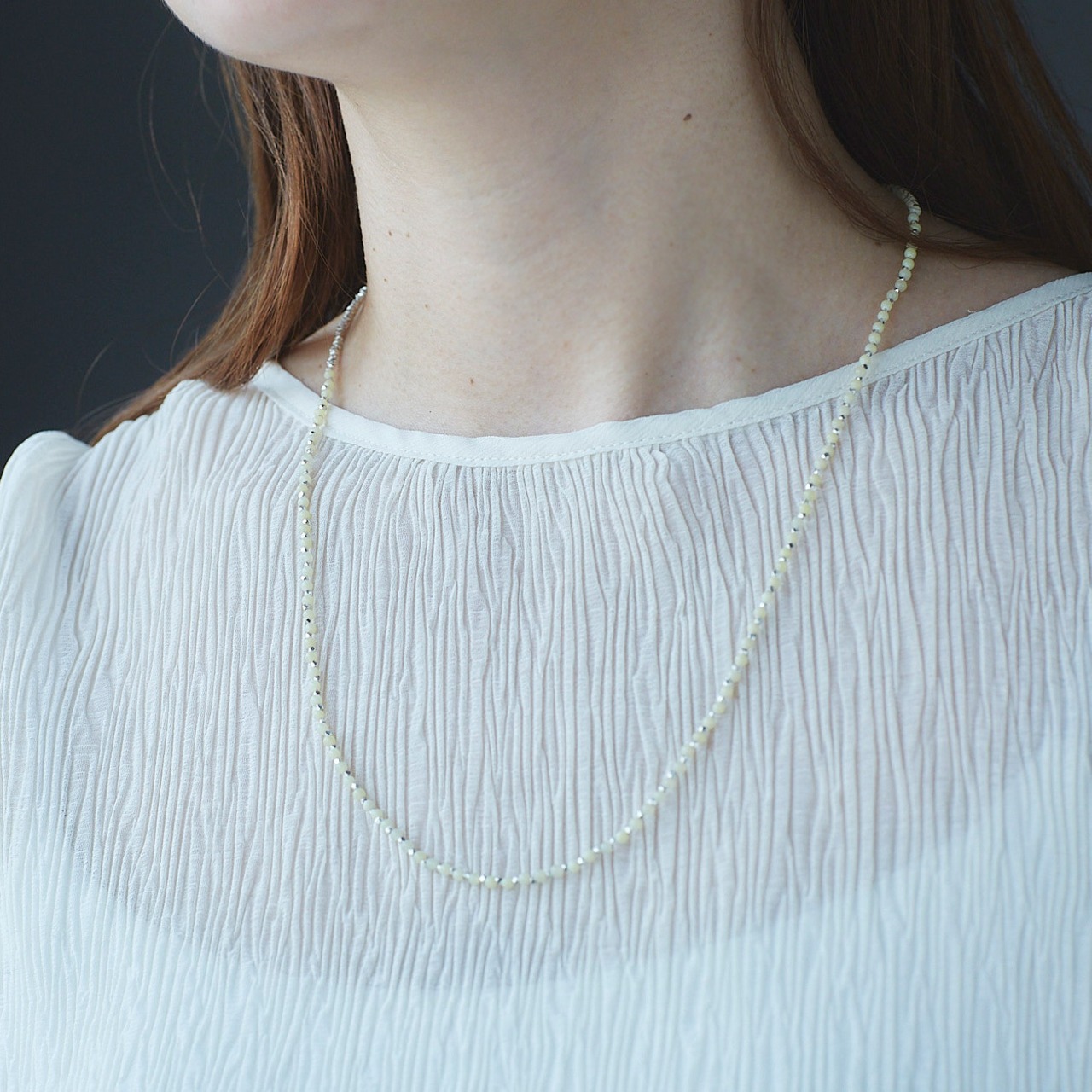 rhythmネックレス　イエロー（S）