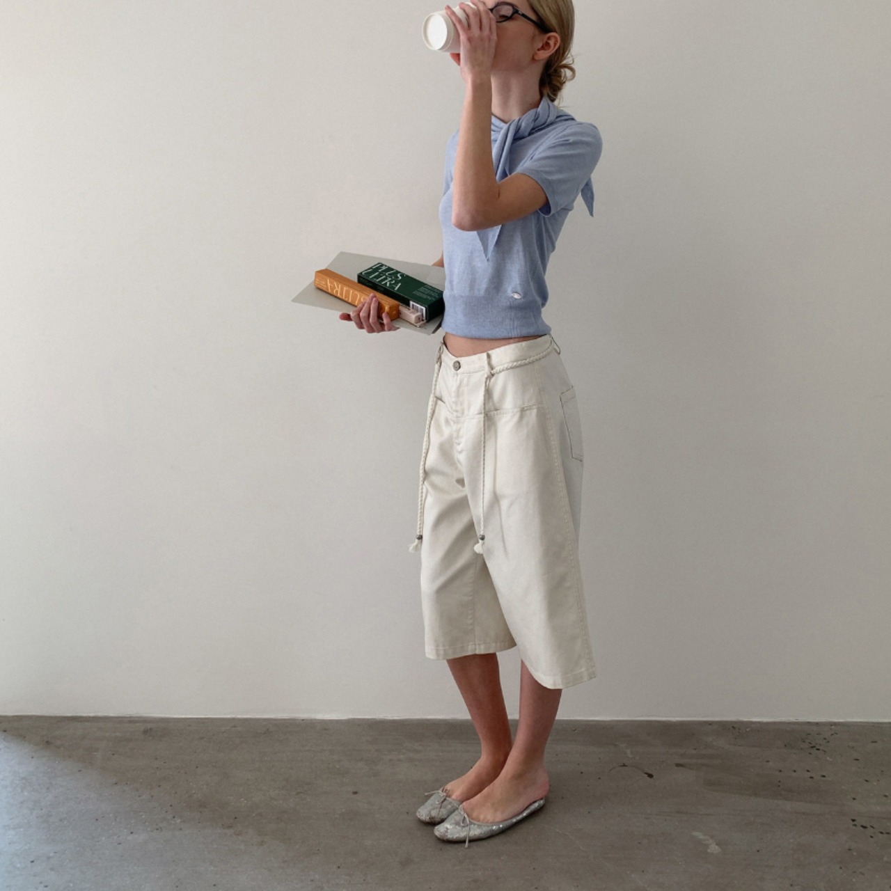 Nuage Scarf Compact Knit F0599