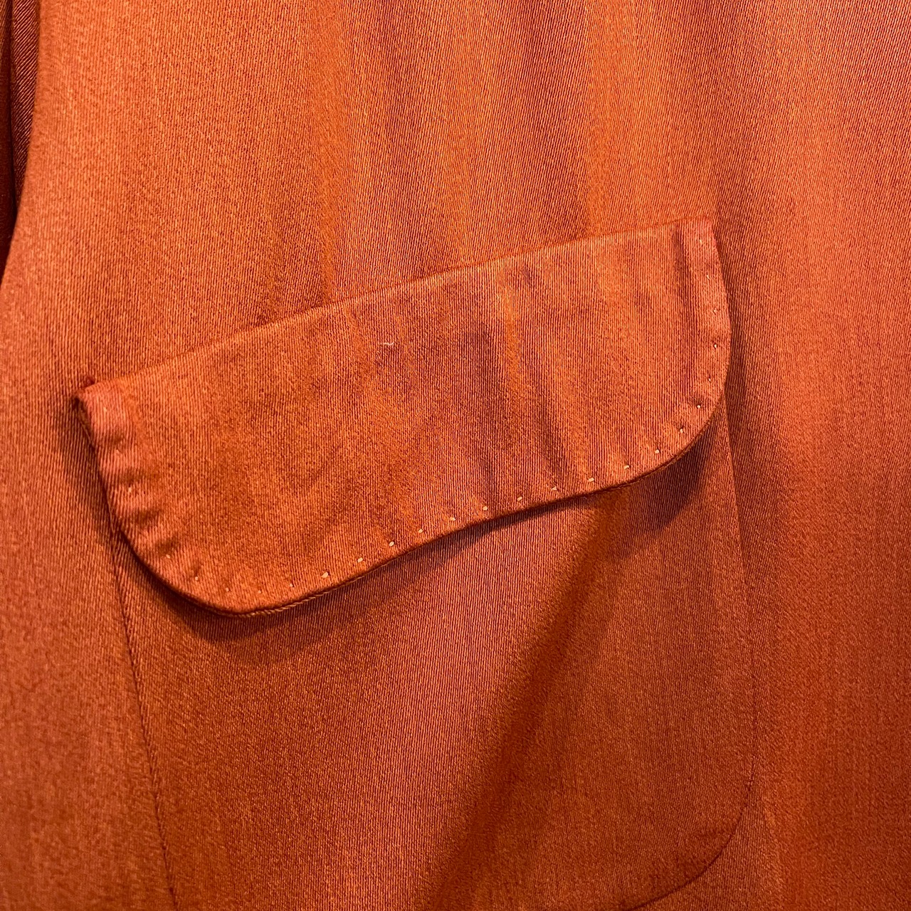 40s Del Mar L/S Rayon Open Collar Shirt | VOSTOK