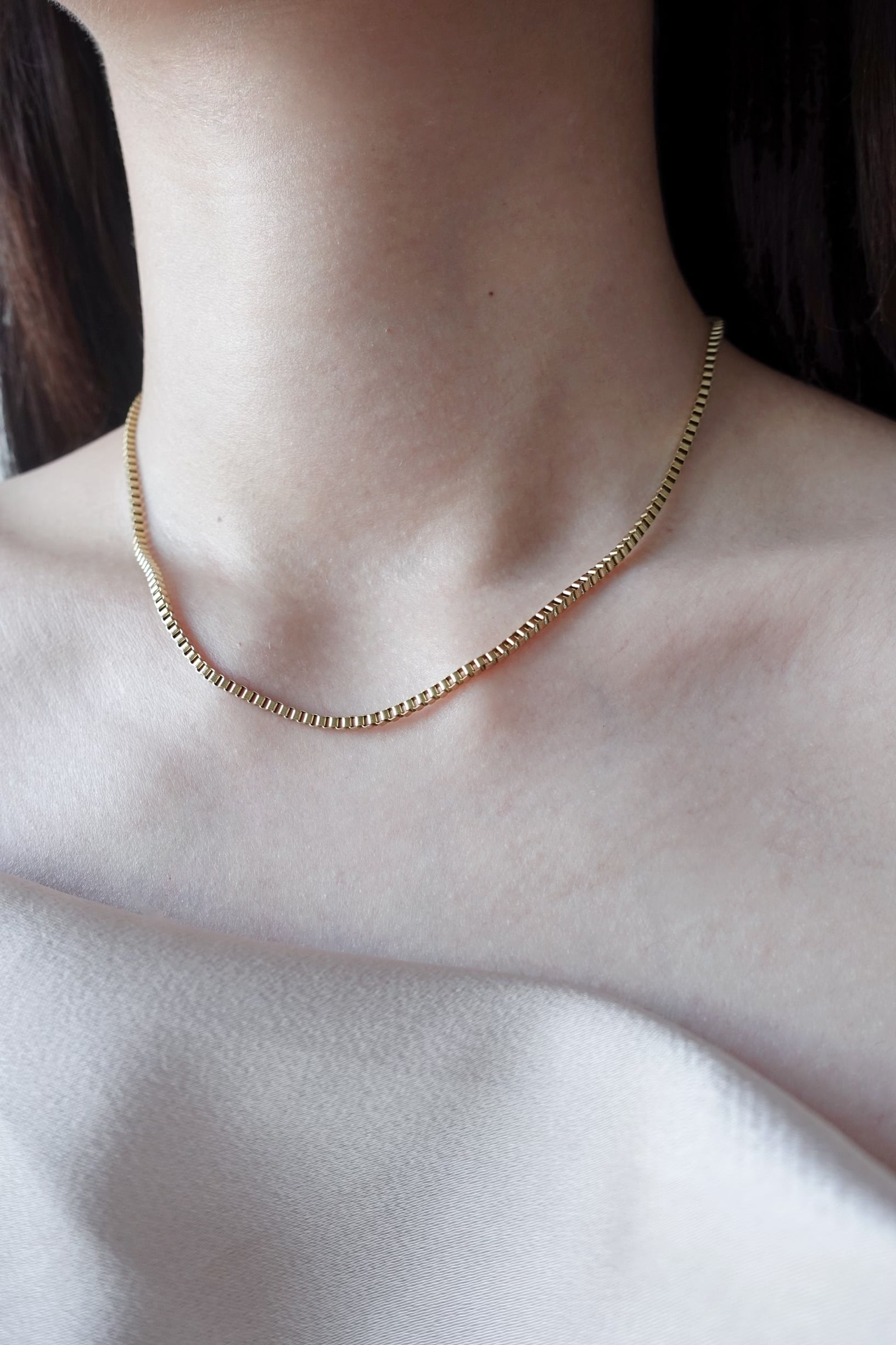 venetian chain necklace | 金属アレルギー対応のアクセサリー crea