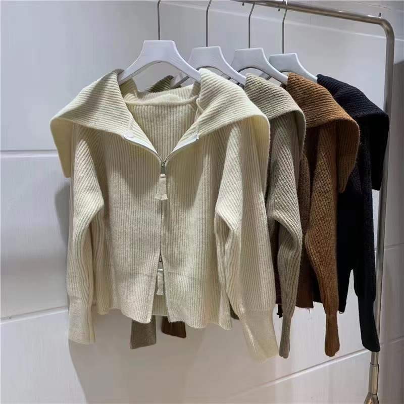 ダブルジップ　リブニット　AJ1079-1145