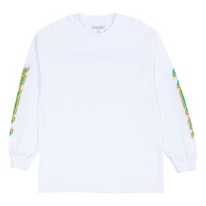 【PLEASURES/プレジャーズ】FREAK LONG SLEEVE T-SHIRT ロングTシャツ / WHITE