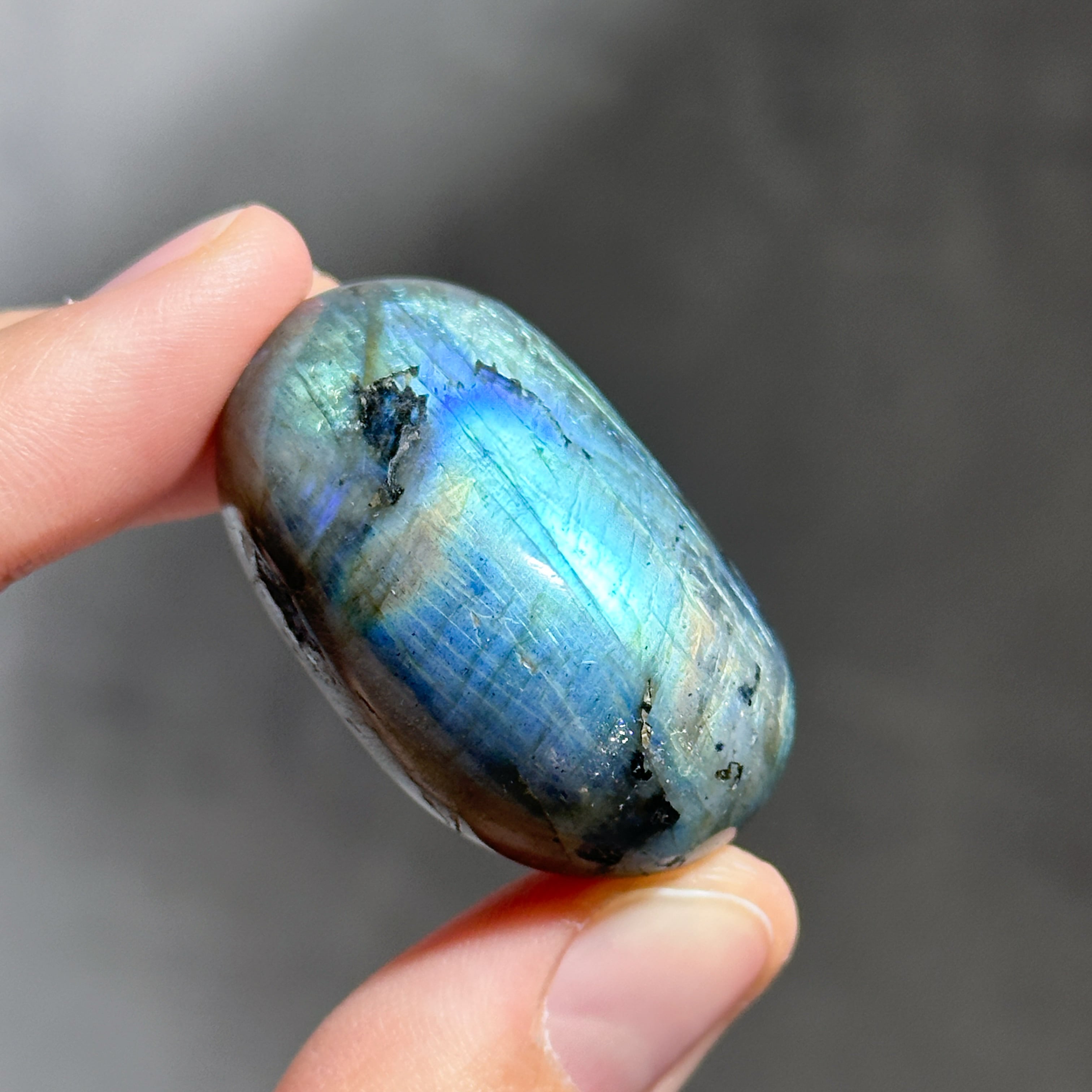 ラブラドライト パームストーン 02◇ Labradorite ◇天然石・鉱物