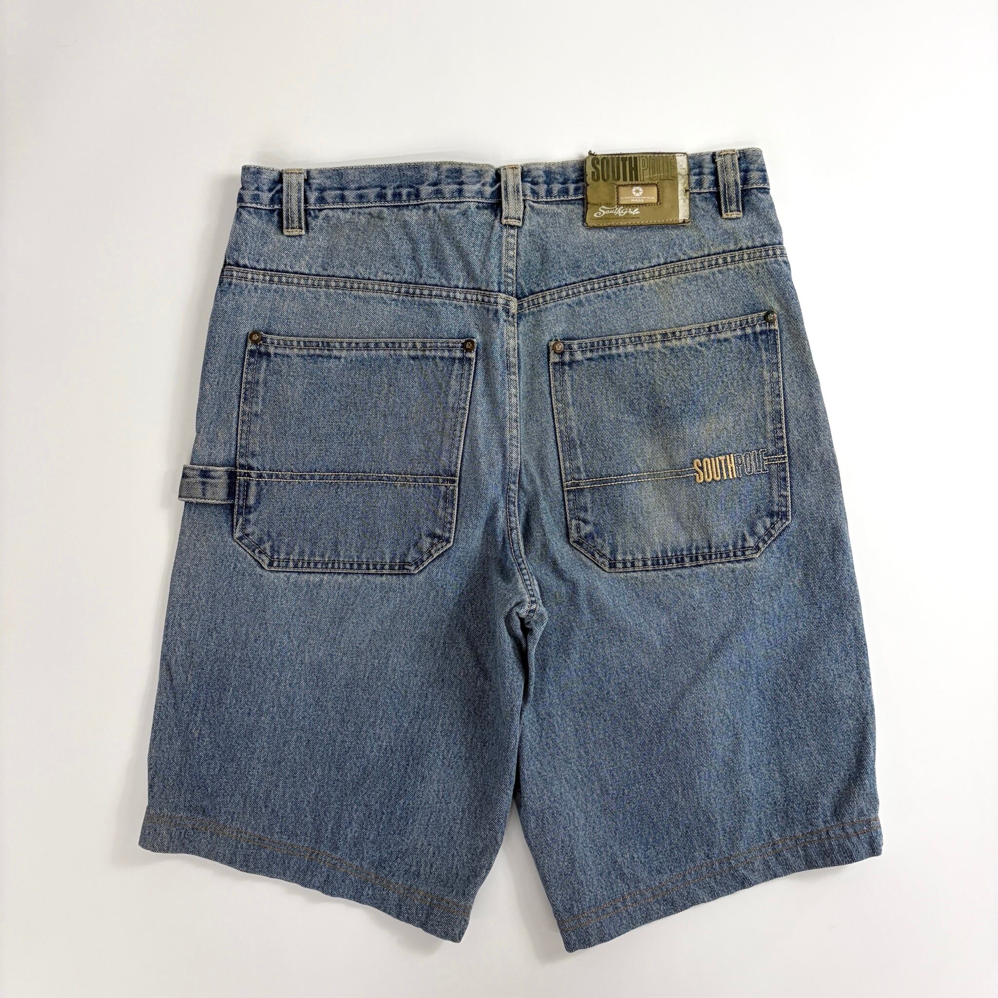 00s SOUTH POLEbaggy denim shorts