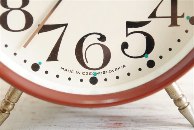 チェコスロバキア製 ヴィンテージ PRIM 手巻き 目覚まし時計 ゼンマイ