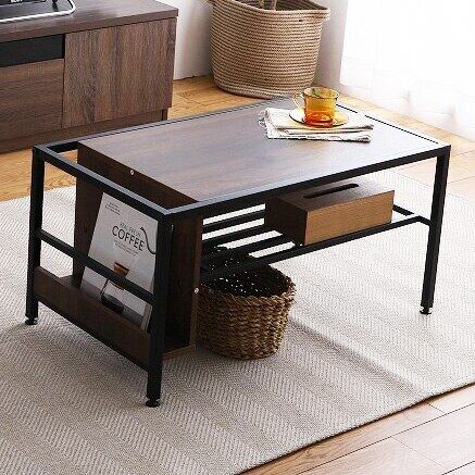 収納付き センターテーブル 幅80cm 机 テーブル