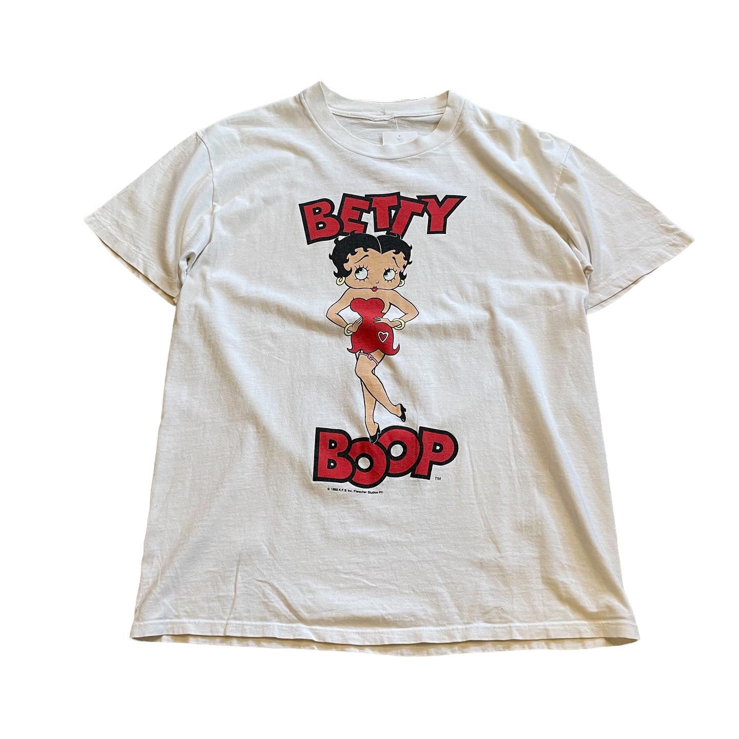 VINTAGE 70's 80's Betty Boop Tシャツ 染み込み