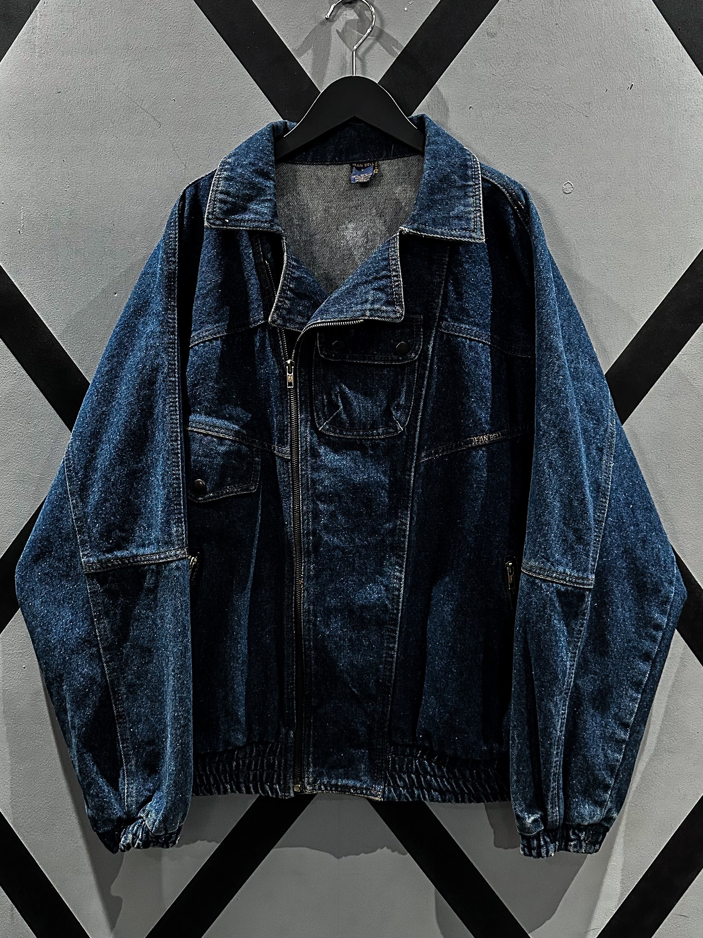 X VINTAGE】Double Riders Type Vintage Loose Denim Jacket | Caka 