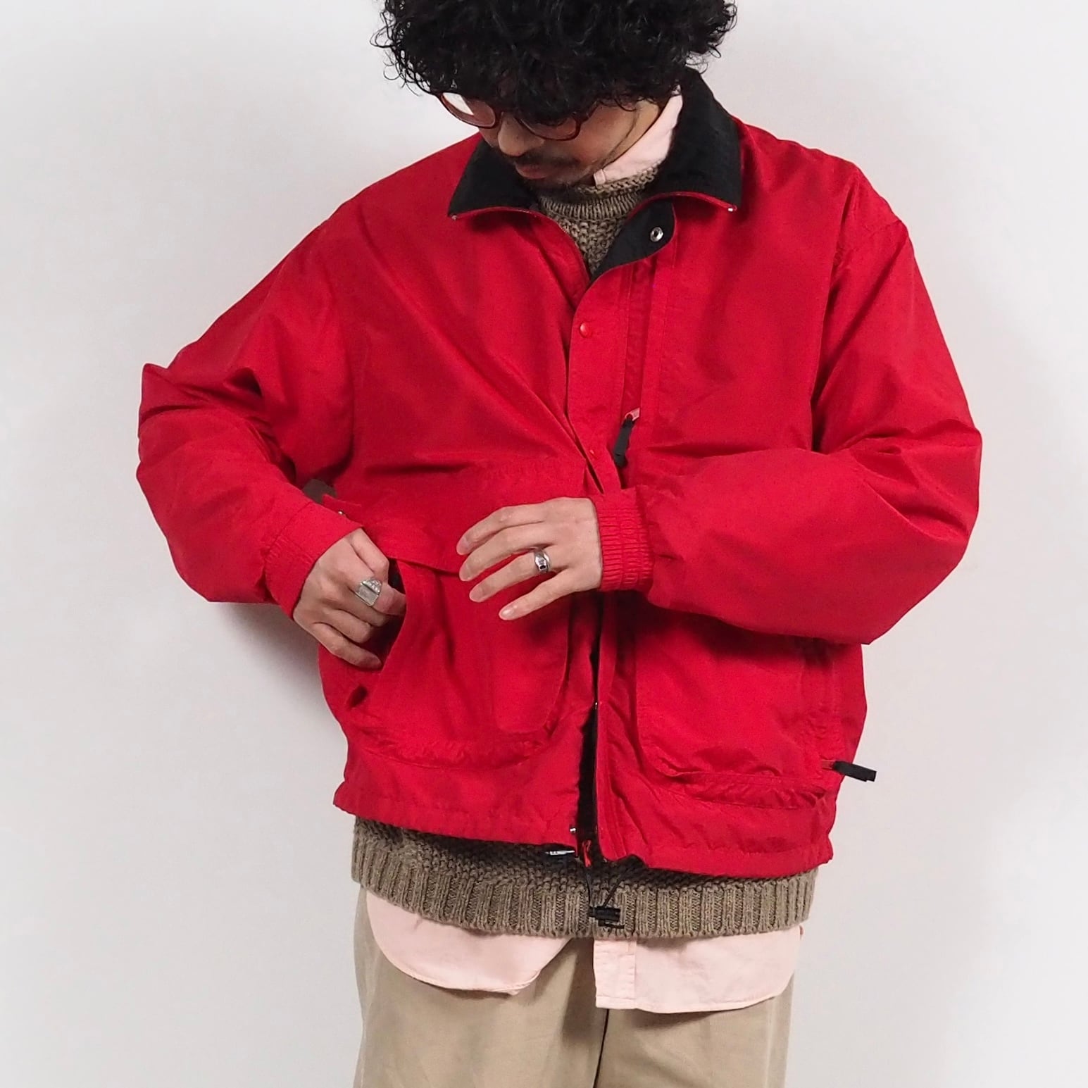 L.L.Bean Windy Lidge jacket L /USA製 エルエルビーン ナイロンジャケット